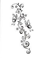 Butterfly Tattoo Design drawing