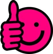 Thumbs Up Smiley Face Clip Art N20
