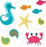 Cartoon Sea Life