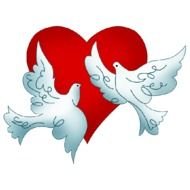 Wedding Doves Clip Art N6