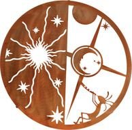 Sun And Moon Metal Wall Art