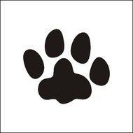 Cat And Dog Paw Print Clip Art