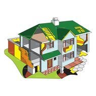 House Plan Clip Art drawing