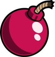 Clipart of pink Bomb