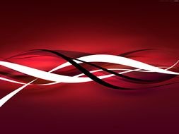 Red Abstract clip art drawing