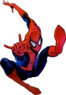 red Spider Man drawing