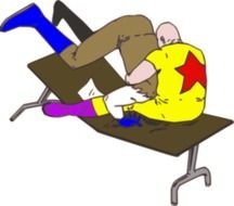 clipart of the cartoon fight