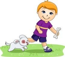 Running Dog Clip Art drawing