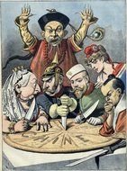 China Imperialism Cartoon drawing