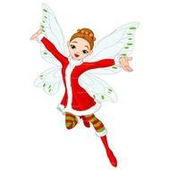 Clipart of Christmas Fairy