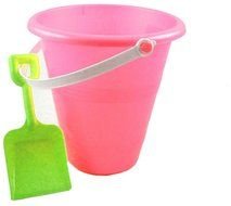 bucket and paddle for playing on the beach