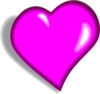 Pink Heart Clip Art N40