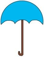 Umbrella blue drawing