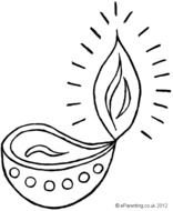 Diwali Diya Clip Art