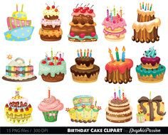 Birthday Cake Clipart drawing