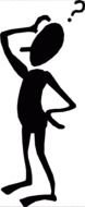 Thinking Clip Art darwing