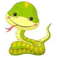Cute Cartoon Snake N7