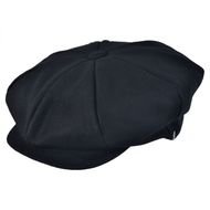black men's cap on a white background