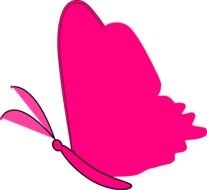 Pink Butterfly Clip Art N18