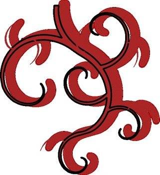 Tribal Vine Clip Art free image download