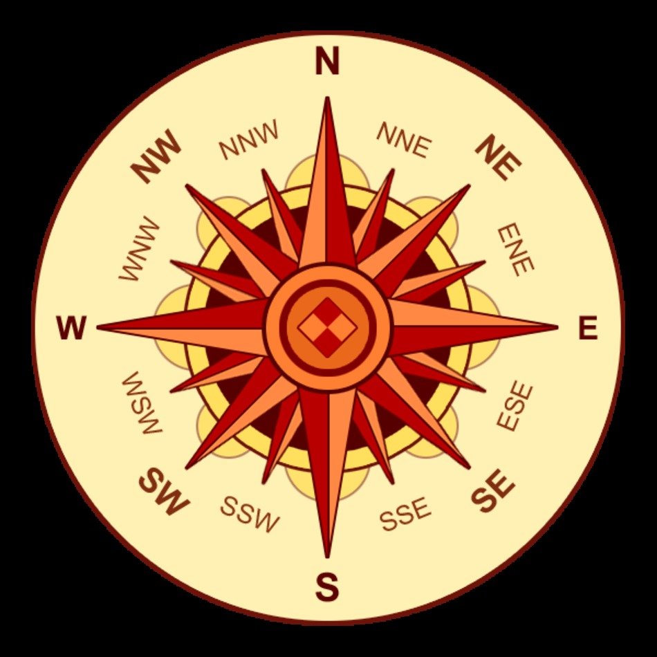Map With Compass Rose Free Image Download 610795