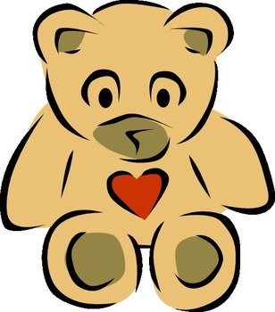 Cute Teddy Bear Clip Art N13