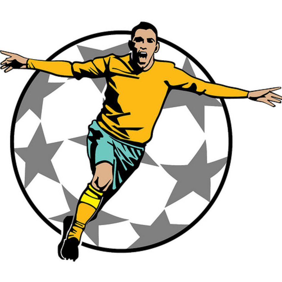 Celebration Clip Art Football Player