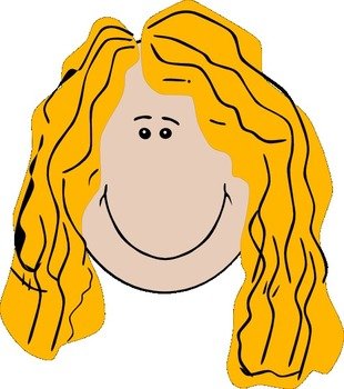 Long Hair Clip Art N6