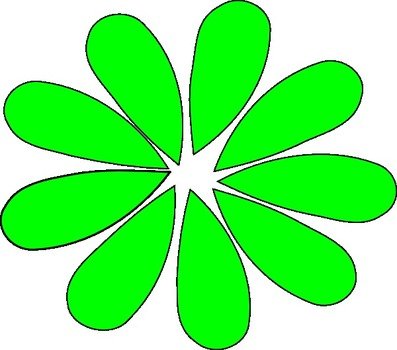 Daisy Flower Green Clip Art