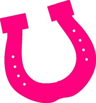 Pink Horseshoe Clip Art N3