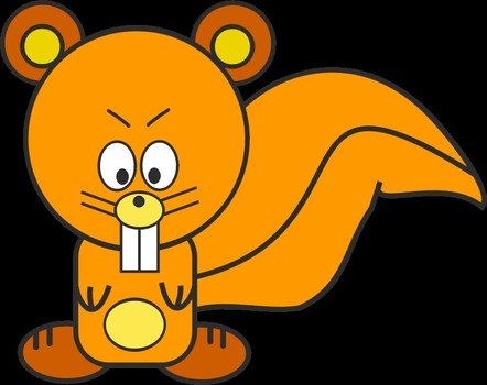 Cartoon Squirrel Clip Art N14