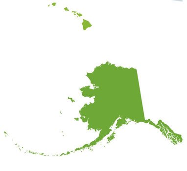 Alaska Map Clip Art N4