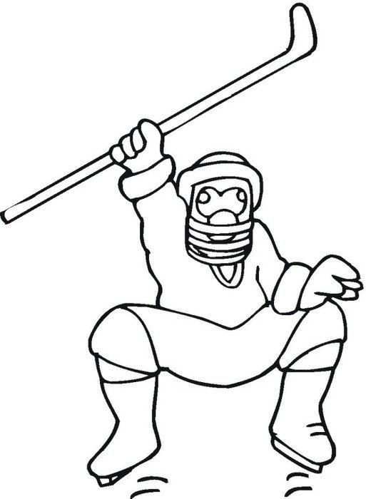 Printable Hockey Coloring Pages
