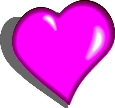 Pink Heart Clip Art N40