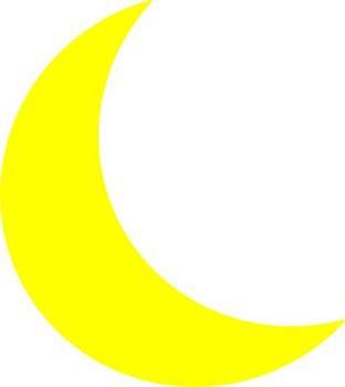Yellow Moon Clip Art N5