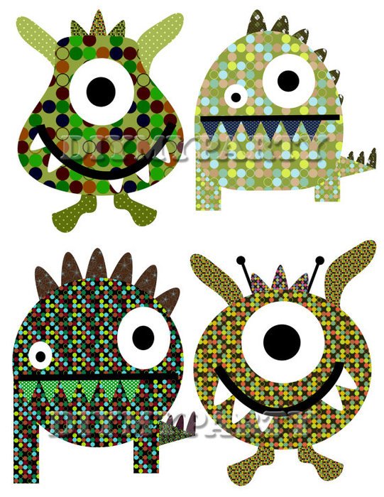 Baby Monster Clip Art N2