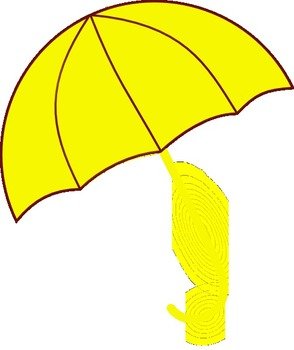 Yellow Umbrella Clip Art N4