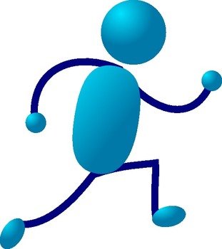Stick Man Running Clip Art N7
