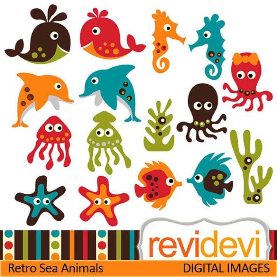 Sea Creature Clip Art N2