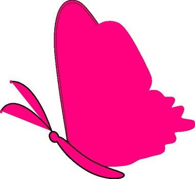 Pink Butterfly Clip Art N18