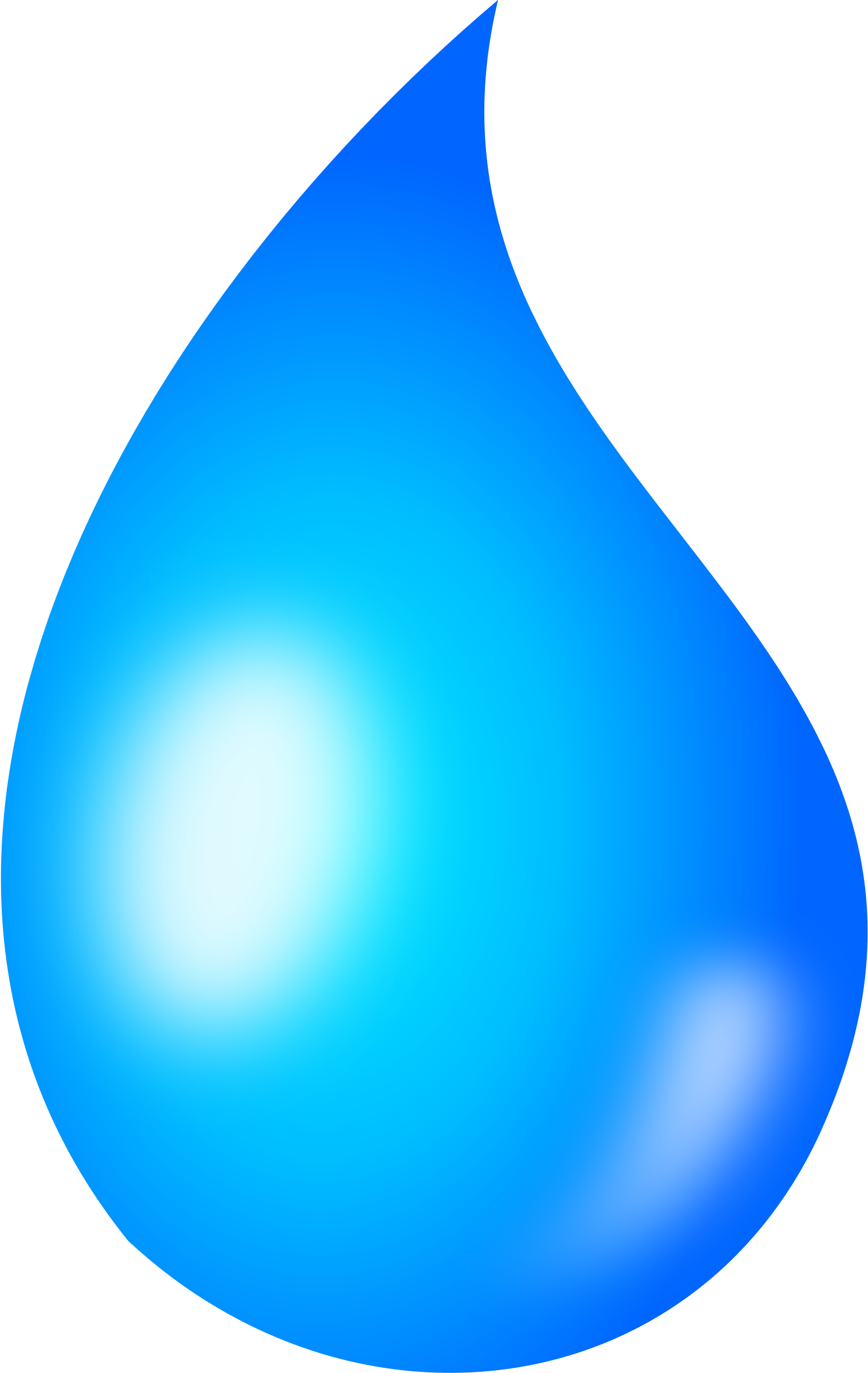 Painted blue curved blob free image download