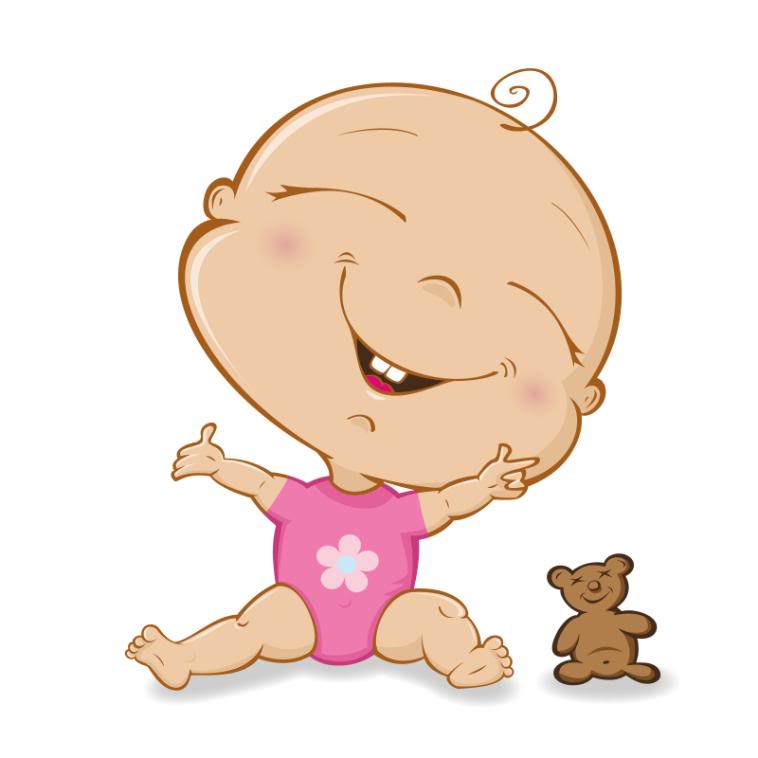 Animated Baby Girl free image download