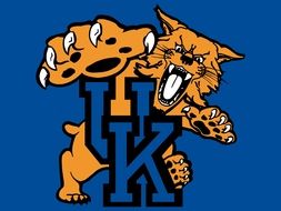 Kentucky Wildcats k Logo drawing