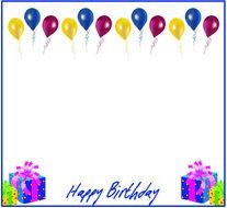Birthday Page Borders
