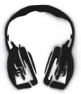 headphones pencil drawing
