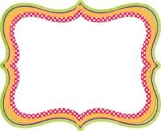 colorful ornamental page Border
