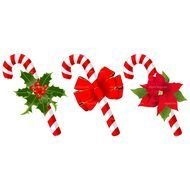 three Candy Cane Clip Art drawing