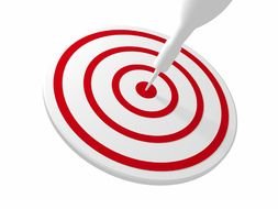 hitting a target on a target
