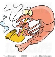 Cartoon Shrimp Clip Art N9