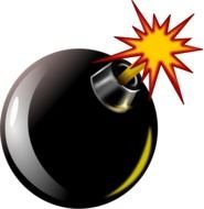 Bomb as a graphic illustration